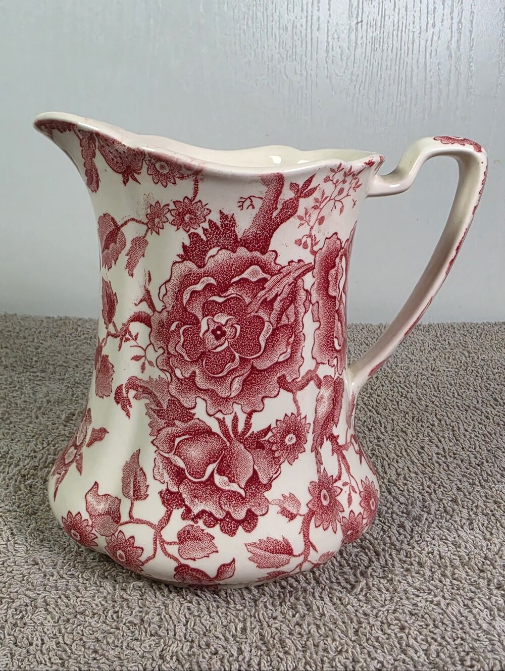 Vintage Alfred Meakin Staffordshire Charlotte Floral Pattern Pitcher